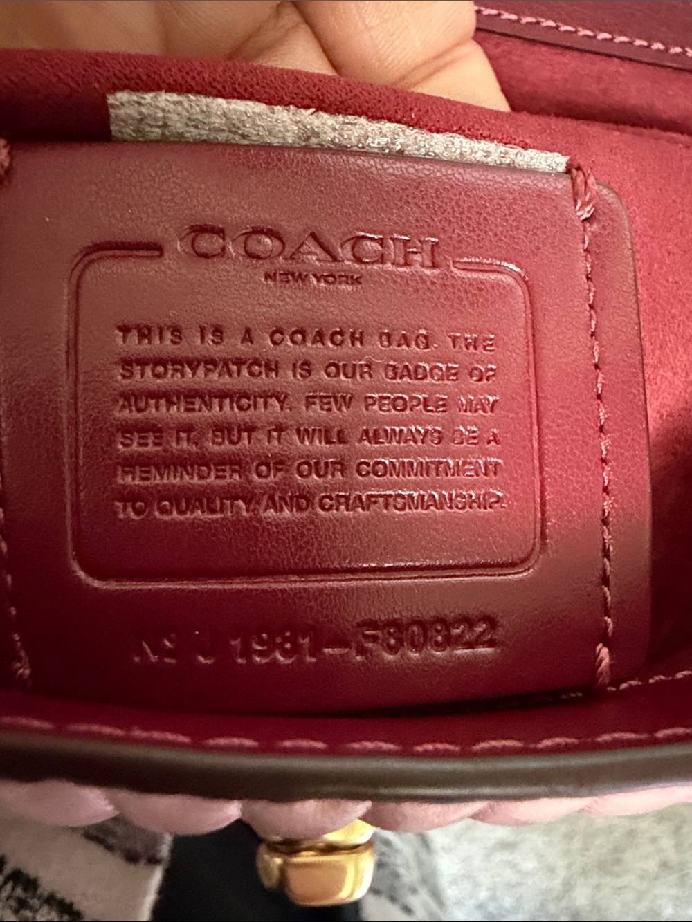 Coach Quilted Pink Cassidy Backpack - Picture 8 of 12